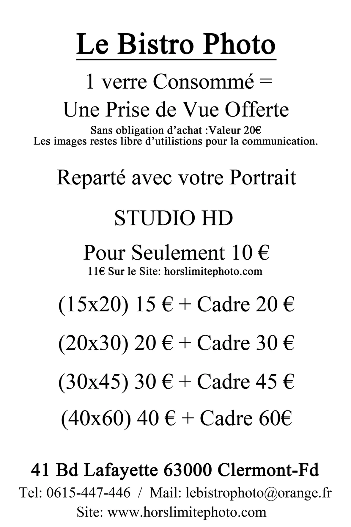 Affiche "Un verre une photo"