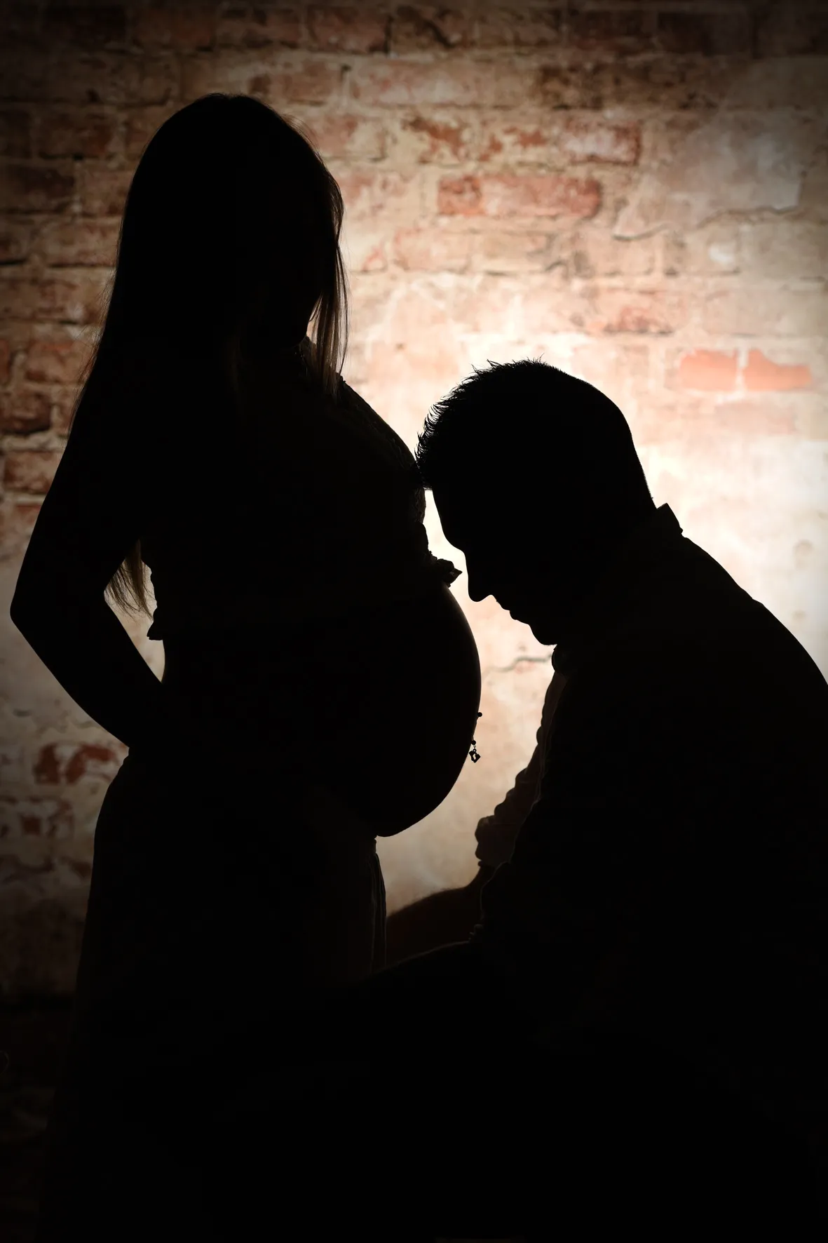 Ombre de femme enceinte
